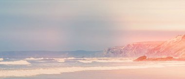 Okyanus manzarası, mükemmel seyahat ve tatil yeri.