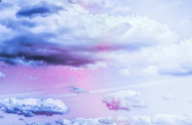 Soyut sanat olarak Rüya gibi gerçeküstü gökyüzü, fantezi pastel renkler backg