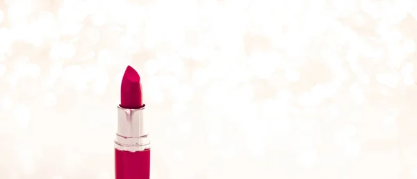 Rouge à lèvres marron sur Noël doré, Nouvel An et Saint Valentin Da — Photo