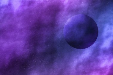 Evren evrende yıldızlar, gezegen ve galaksi, uzay ve zaman trav