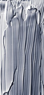 Gümüş boya fırça sıyrık doku siyah arka plan üzerinde izole, 