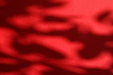 Soyut sanat, botanik gölgeler ho için kırmızı arka planda örtüşür