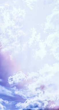 Soyut sanat olarak Rüya gibi gerçeküstü gökyüzü, fantezi pastel renkler backg