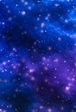 Evren evrende yıldızlar, gezegen ve galaksi, uzay ve zaman trav