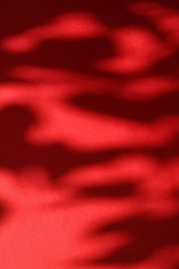 Soyut sanat, botanik gölgeler ho için kırmızı arka planda örtüşür