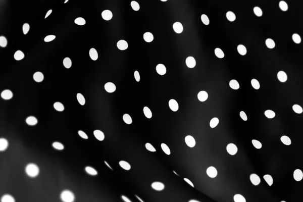 Texture de fond textile vintage à pois, pois blancs sur blac — Photo