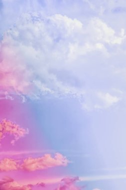 Soyut sanat olarak Rüya gibi gerçeküstü gökyüzü, fantezi pastel renkler backg