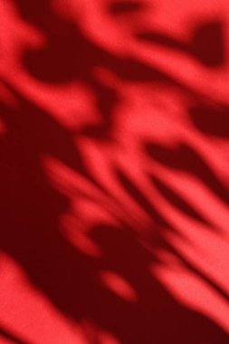 Soyut sanat, botanik gölgeler ho için kırmızı arka planda örtüşür