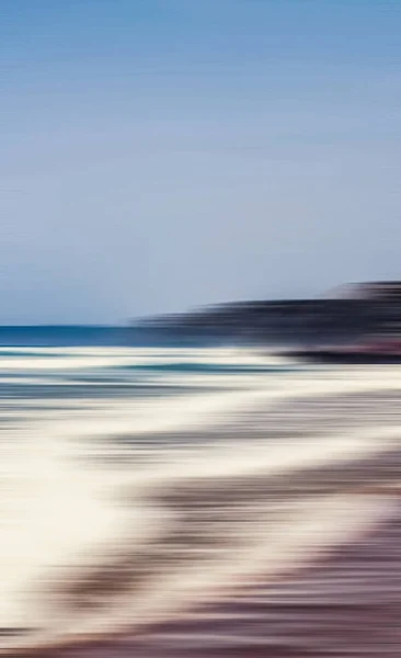 Abstraktní mořské pozadí, dlouhé expoziční pohled na pusté oceánské kokosovou — Stock fotografie