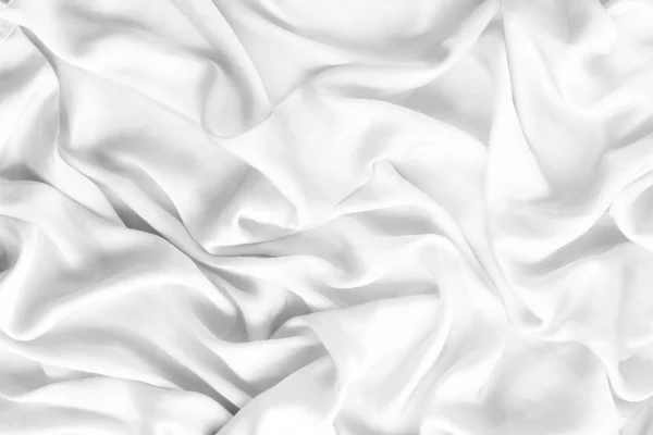 Luxury white soft silk flatlay background texture, holiday beaut — Stock Photo, Image