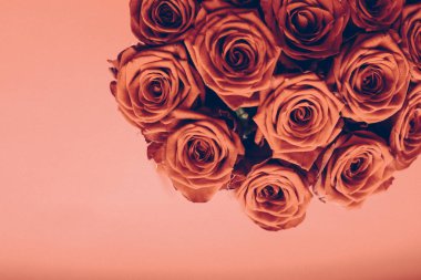 Portakal gül Vintage lüks buket, çiçek gibi çiçek çiçekler