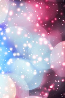 Soyut kozmik yıldızlı gökyüzü ışıkları ve parlak glitter, lüks Holi