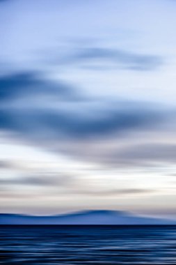 Soyut okyanus duvar dekor arka plan, drea uzun pozlama görünümü