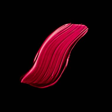 Siyah arka planda izole pembe ruj fırça inme dokusu