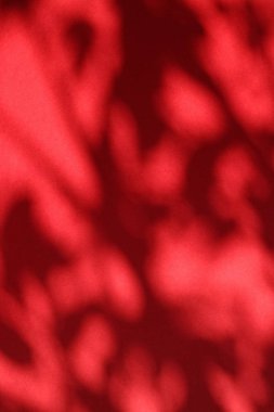 Soyut sanat, botanik gölgeler ho için kırmızı arka planda örtüşür