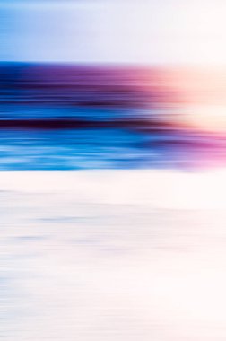 Soyut deniz arka plan, rüya gibi okyanus coas uzun pozlama görünümü