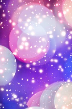 Soyut kozmik yıldızlı gökyüzü ışıkları ve parlak glitter, lüks Holi