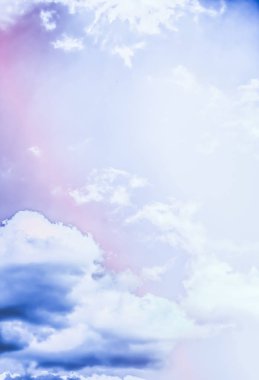 Soyut sanat olarak Rüya gibi gerçeküstü gökyüzü, fantezi pastel renkler backg