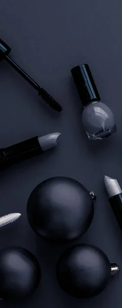 Conjunto de produtos de maquiagem e cosméticos para a marca de beleza sal de Natal — Fotografia de Stock