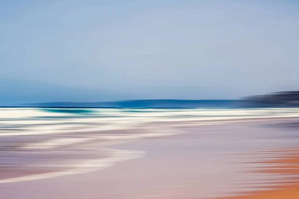 Abstract sea background, long exposure view of dreamy ocean coas — Stock Photo, Image