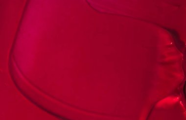 Kırmızı kozmetik doku arka planı, makyaj ve cilt estetiği 