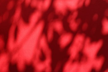 Soyut sanat, botanik gölgeler ho için kırmızı arka planda örtüşür