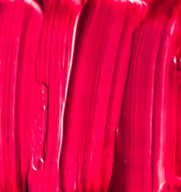 Kırmızı kozmetik doku arka planı, makyaj ve cilt estetiği 