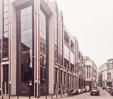 Brüksel sokakları, Belçika 'nın başkenti, Avrupa mimarisi ve tarihi binalar