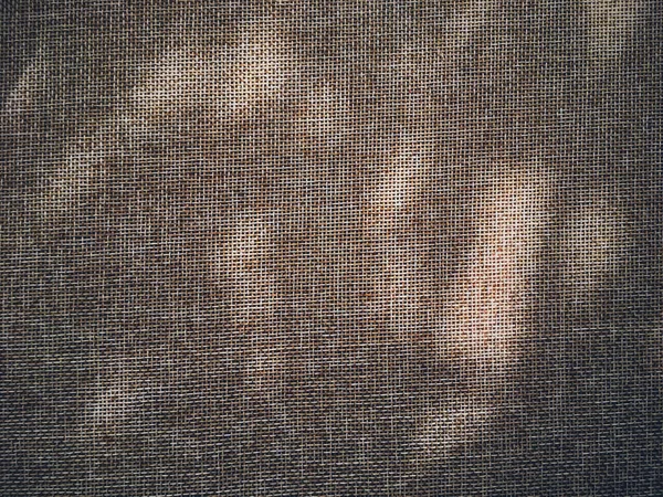 Linen texture and shadows as rustic background — Stock Photo, Image