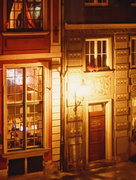 Polonya 'nın Gdansk kentindeki Old Town sokağında.