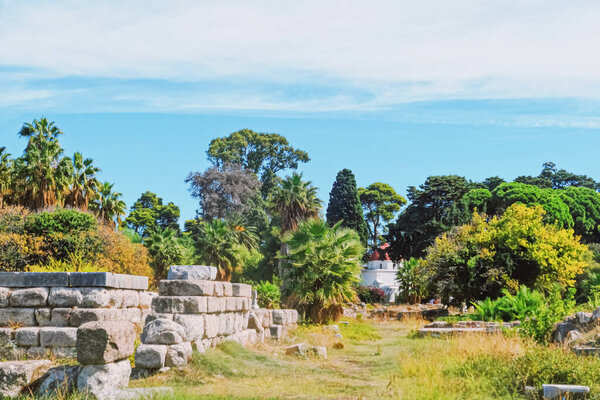 Ancient ruins area and gardens