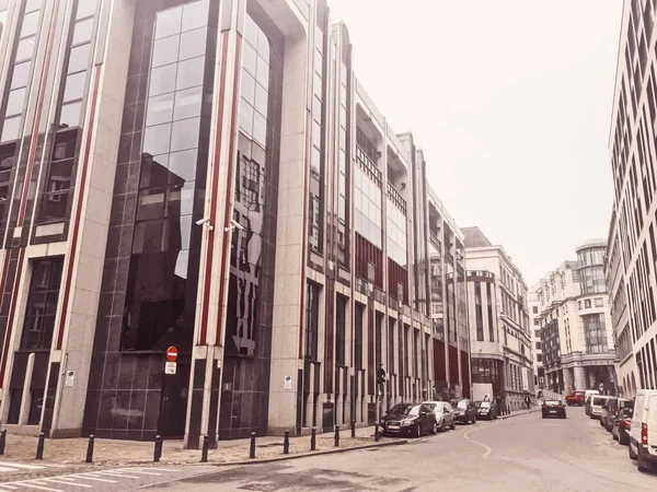 Ulice Brukseli, stolicy Belgii, architektury europejskiej i zabytkowych budynków — Zdjęcie stockowe