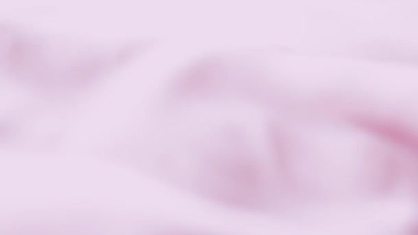 Textura de tecido de seda rosa close-up como fundo da marca de moda, superfície têxtil e material liso de luxo — Vídeo de Stock