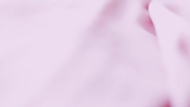 Textura de tela de seda rosa de cerca como fondo de marca de moda, superficie textil y material liso de lujo — Vídeos de Stock