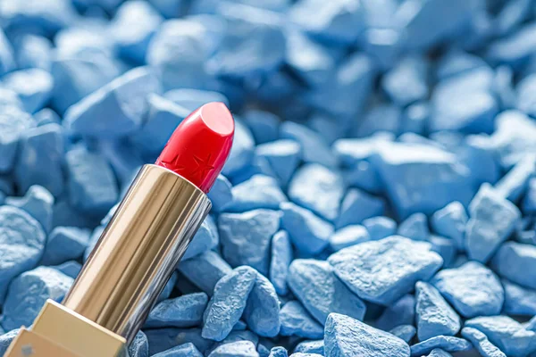 Red lipstick closeup, luxury make-up and beauty cosmetic