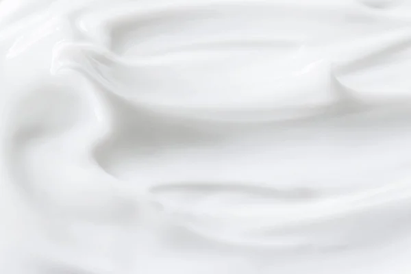 Textura de creme branco puro como fundo abstrato, substância alimentar ou cosmética orgânica — Fotografia de Stock