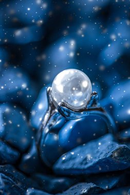 İnci yüzük yakın plan, mücevher ve aksesuar markası