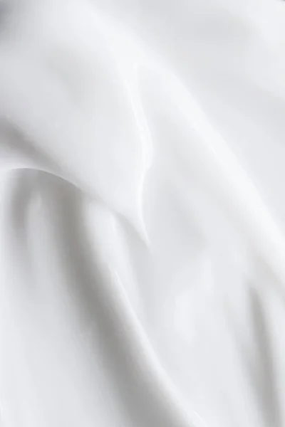 Textura de crema blanca pura como fondo abstracto, sustancia alimenticia o cosmética orgánica — Foto de Stock