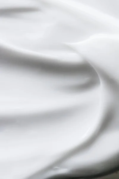 抽象的な背景、食品物質や有機化粧品として純粋な白いクリームの質感 — ストック写真