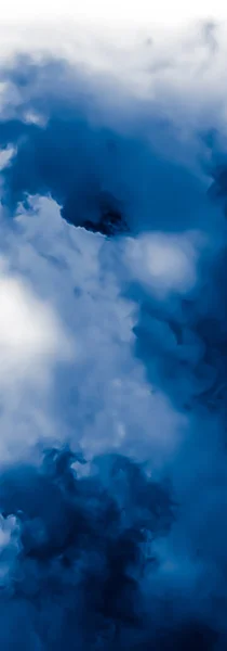 Fond nuageux bleu minimaliste comme toile de fond abstraite, design minimal et éclaboussure artistique — Photo