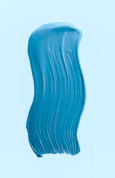 Blue perie accident vascular cerebral sau machiaj pata closeup, cosmetice de frumusete si textura ruj — Fotografie, imagine de stoc