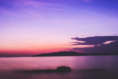 plaj gün batımı gündoğumu ışık güneş dalga Tayland dağlar doğa manzara