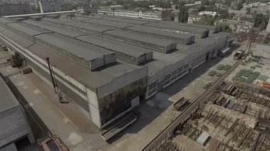 Dron. Guild büyük tesisi Mühendisliği. Sanayi Bölgesi, üstten görünüm.