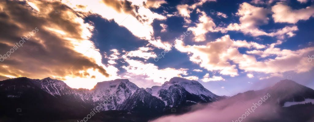 Hoher Goll, Berchtesgaden Alps, Germany - Sunrise