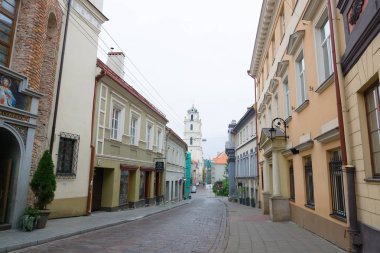 Vilnius, Litvanya - 01 Ekim 2017: Vilnius Litvanya Kültürel Merkezi ve turistik olduğunu.