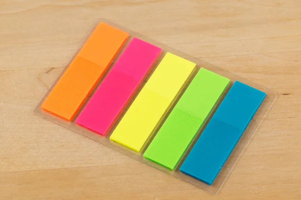 Color Paper Stickers School Writing Instruments — Stock Photo, Image