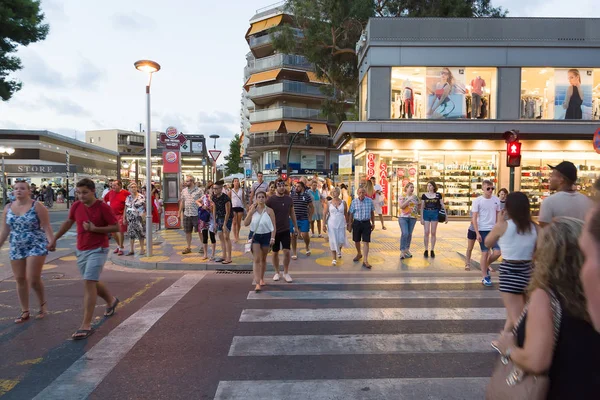 Salou España Agosto 2017 Salou Una Las Ciudades Turísticas Más — Foto de Stock