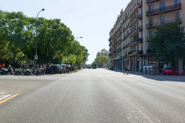 Barcelona España Agosto 2017 Barcelona Centro Turístico Europa Miles Turistas — Foto de Stock