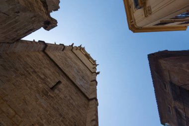 Valencia, İspanya - 07 Ağustos 2018: Valencia, İspanya'nın en büyük ve en canlı şehirlerinden biridir. Bulunduğu Akdeniz kıyısında İspanya Güney-doğu kesiminde bu şehirde.