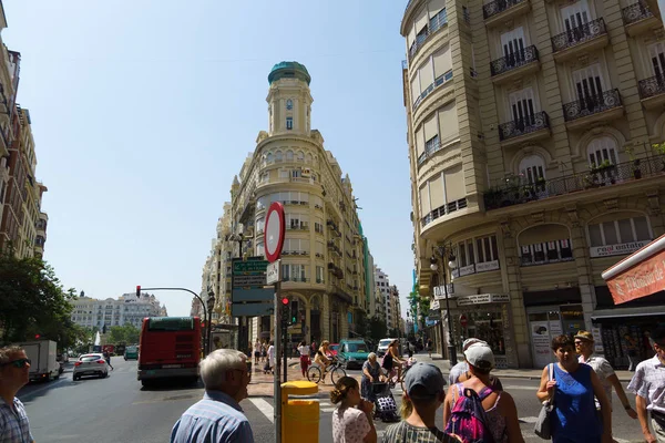 Valencia España Agosto 2018 Valencia Una Las Ciudades Más Grandes — Foto de Stock